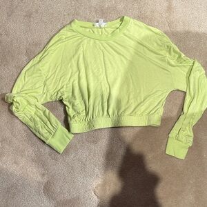 Lime Green Women's Cropped Top size small